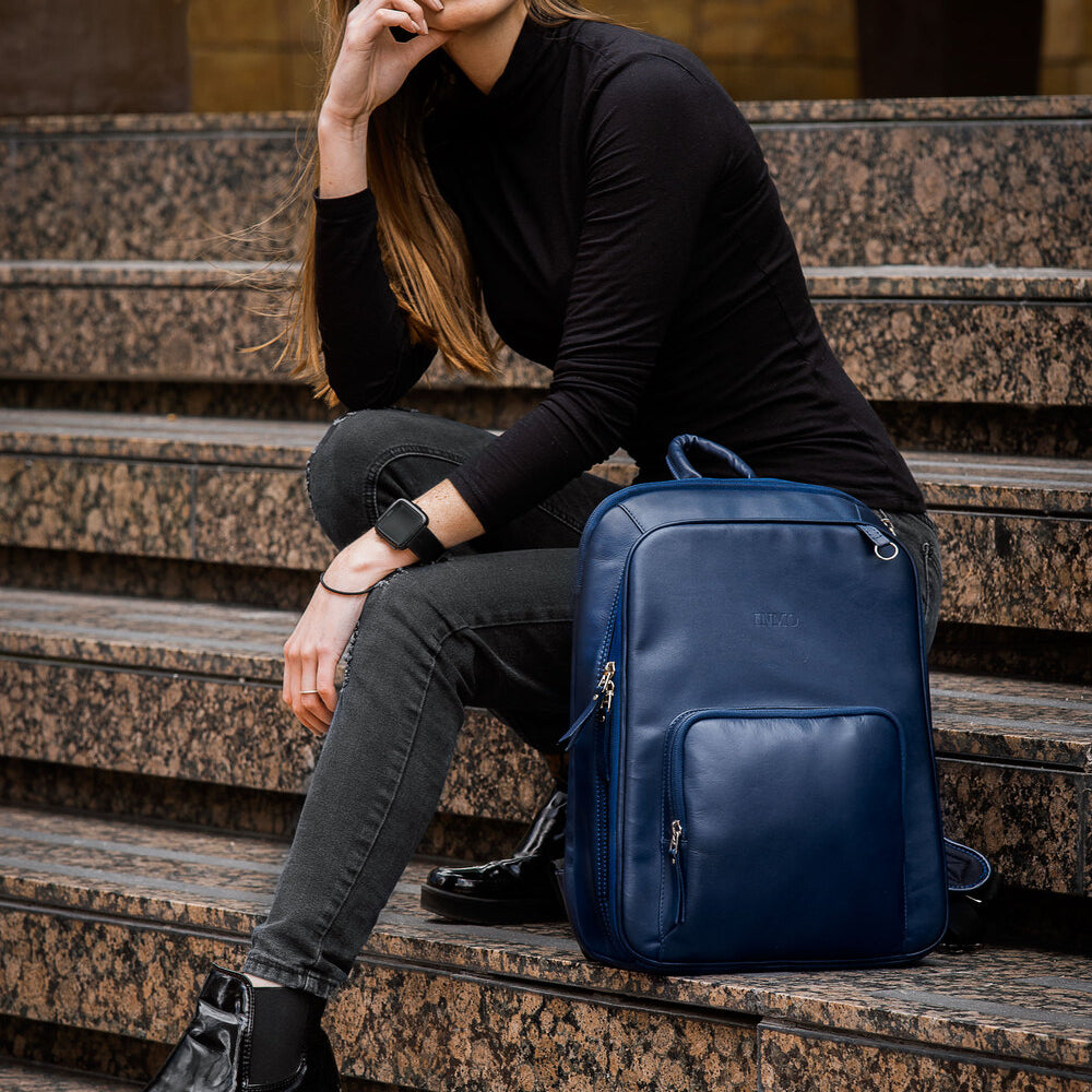 Morral "Classic Backpack" en Cuero Manchester