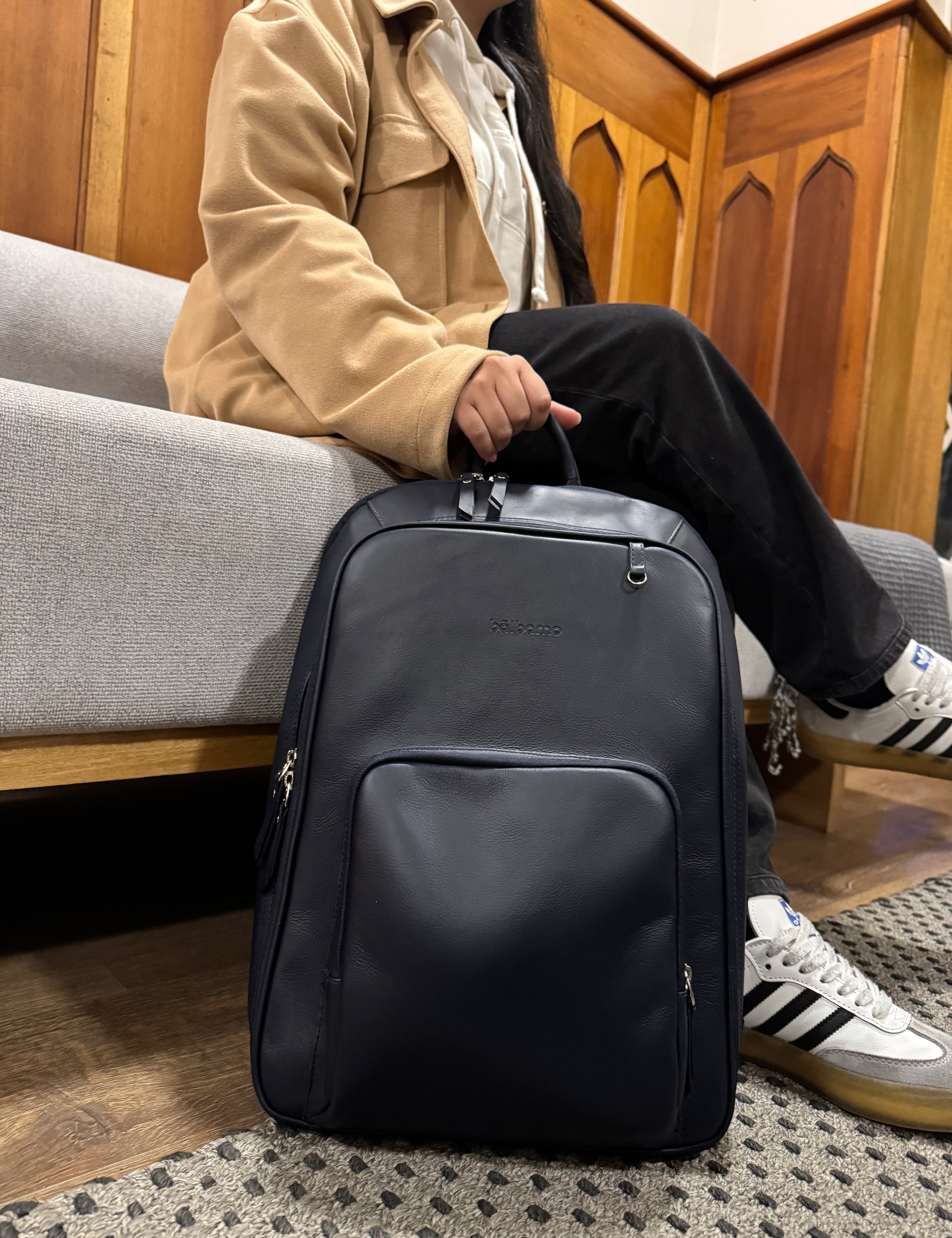 Morral "Classic Backpack" en Cuero Manchester