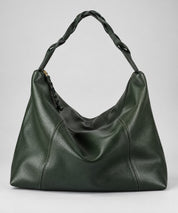 Bolso Trenza en cuero verde oscuro (imagen ilustrativa)